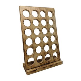 Gianna's Home Rustic Farmhouse Country Distressed Wood Coffee Pod Holder For K-Cups, 24 Capacity (Torched Wood)