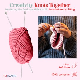 Velvet Yarn for Crocheting - Chenille Yarn, 100g (132 Yards) Amigurumi Yarn, Fluffy Yarn, Plush Yarn, Baby Blanket Yarn for Crocheting, Size 6