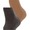 ESPRIT Women's Easy Rib 2-Pack Socks Cotton Lyocell Multicolour Plain