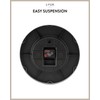 LUUK LIFESTYLE Modern wall clock with silent movement and no