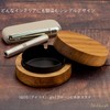 Ordisy Ashtray Wooden with Lid, Stainless Steel with Lid, Tabletop,