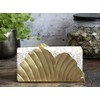 Chic Antique Napkin Holder Shell L 17 cm High-Quality Brass