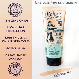 Kokua Sun Care Protector Solar De Óxido De Zinc No Nano Teñi