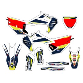2019-2022 FX Taper White Senge Graphics Complete Kit Compatible with Husqvarna