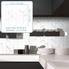 sunwings 10 PCS Peel and Stick Leaf Waterjet Backsplash Self
