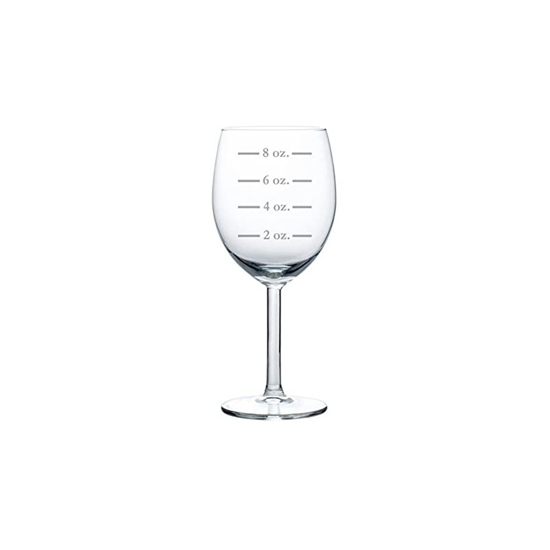 MIP Wine Glass Goblet Measuring Cup Ounces (10 oz)
