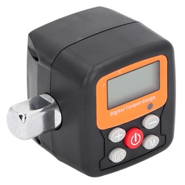 Digital Display Torsion Meter with Light Sound Alarm, 1/2 Connector 6 to 200N.m Portable Wrench Adapter, Digital Meter for Tightening & Disassembly Control Forces
