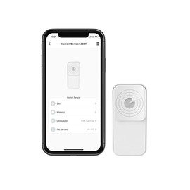 BroadLink FastCon Smart Radar Motion Sensor - Wireless Human Sensor Detector for Remote Monitoring and Smart Home Automation, Broad Detection Range, Compatible with Alexa(Mini Hub GW4C Required)