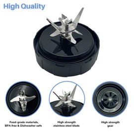 Blender 7 Fins Blade Base Extractor 703KKU100 Replacement Parts Compatible with Ninja Foodi Power SS100 SS101, SS150 Twist, SS151 Twisti, SS300 SS350 SS351 SS400 SS401 CO101B CO150B CO351B CO401B