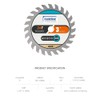 Luckyway 3 Inch Circular Saw Blade 24T with 3/8 Inch
