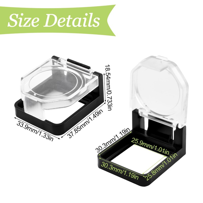 UFURMATE Button Switch Cover, 6 Pieces Clear Plastic Dustproof Emergency