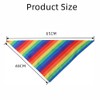Bandanas de perro arcoíris transpirables para perros, pañuelos triangulares, para