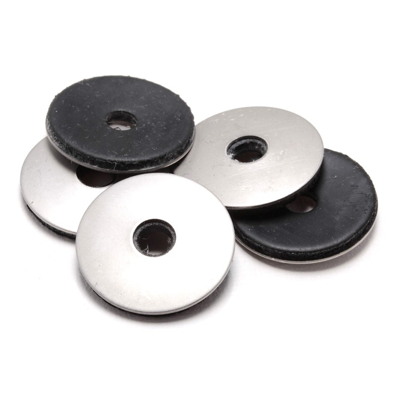 1/4” x 1” OD Stainless EPDM Washers, (50 pc) Neoprene