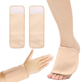 MAXQUU 2 Piece Castor Oil Foot Pack Set, Reusable Castor Oil Foot Pack, Adjustable Castor Oil Foot Pack, Unisex, Castor Oil Neck Pad (Khaki)