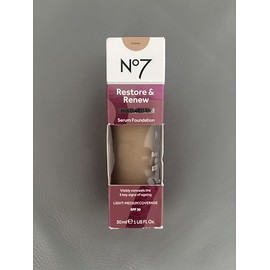 No7 Restore and Renew Multi Action Serum Foundation, Honey, 30ml
