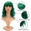 BERRYLION Wigs for Women|Short Bob Wig with Bangs|Synthetic Wavy Bob