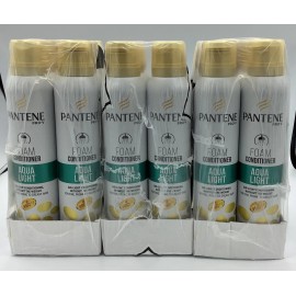 Pantene Pro-V Lot Of 18 Pantene Pro-v Foam Conditioner Aqua light for fine hair  180ml (6oz)