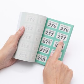 evelay Cloakroom Tombola Draw Tickets Numbered Green 1-1000