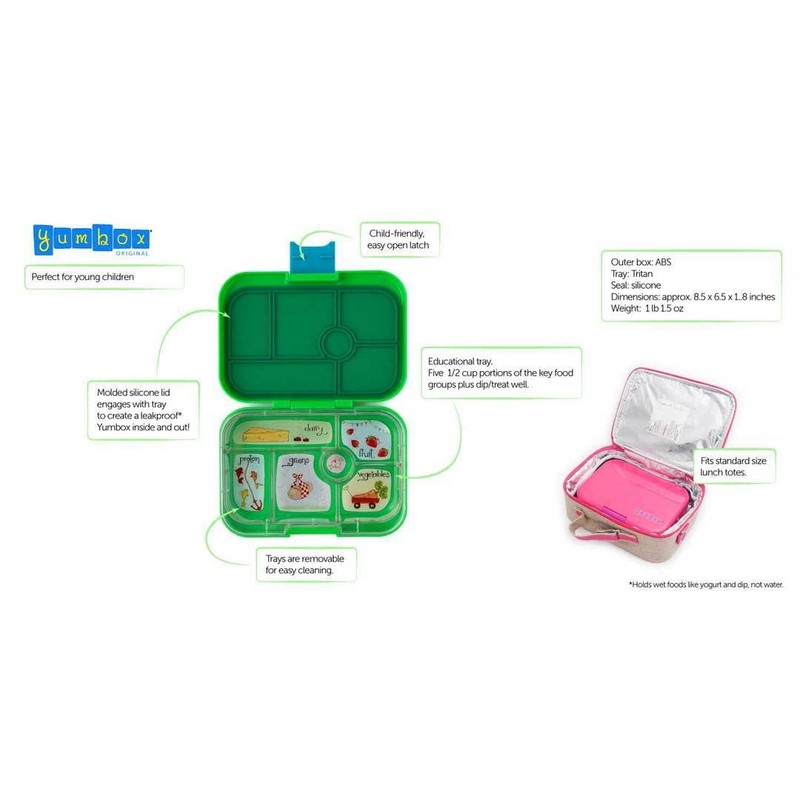 Yumbox - Leakproof Bento Box for Kids - Original (Green)