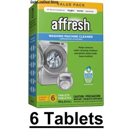 Affresh Fresh Washing Machine Cleaner, HE, Choose 1, 3, 6, 12 OR 24 Tablets - 6 Tablets