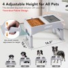 UPSKY - Cuencos elevados 3 en 1 para Perros, comedero