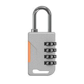 UP Security Combination Lock for Locker, Combo Gym Locker Lock with Code, Travel Luggage Padlocks, 4 Digit Combination Padlock for Cabinet, Storage Units, Suitcase, Fence, Gate, Outdoor Use (Gray)