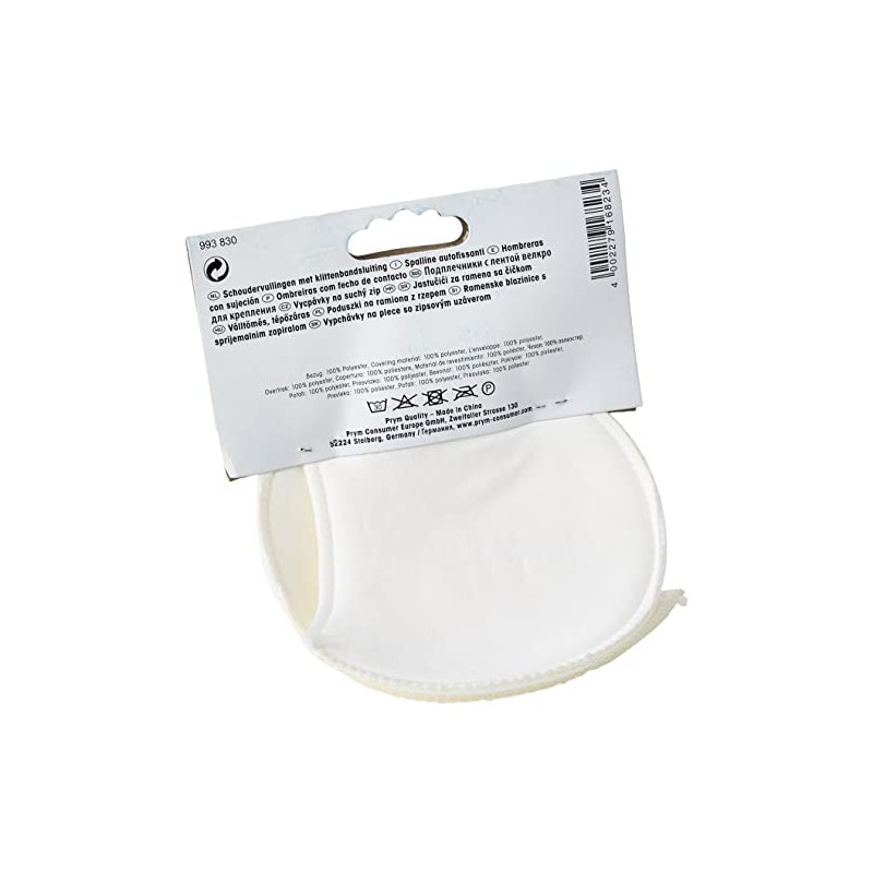 Prym PRYM_993830-1 Shoulder Pads Raglan with Hook and Loop Fastening