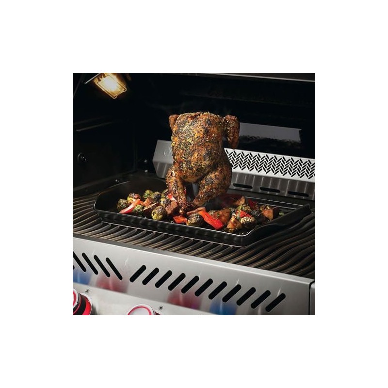 Napoleon Grilling Professional Ceramic Coated Chicken Roaster and Beer Can