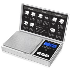 Fuzion Digital Pocket Gram Scale, 200g/0.01g Mini Jewelry Scale, Small Scale, Digital Scale Gram and Ounce, Portable Travel Food Scale .01 Gram Accuracy