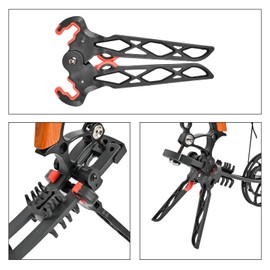 FENJANER Archery Bow Stand - Bow Jack - Folding Bow Stands for Compound Bow - Removable Bipod Stand for Outdoor Bow Hunting - Bow Shooting Accessories