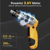 MYMULIKE Electric Screwdriver Cordless Set, 3.6V Power Screwdriver Rechargeable with