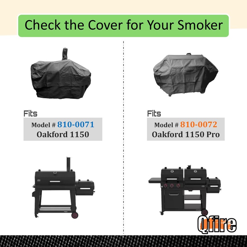 Grill Cover for Nexgrill Oakford 1150 Reverse Flow Offset Smoker