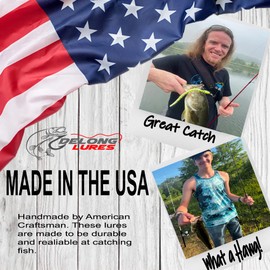 Delong Lures - 5" Sand EEL Lures for Bass, Musky, Pike, and Cobia, Prerigged Fishing Lures, Weedless Fishing Lures Premium Bass Fishing Lures for Bass Soft Plastic Fishing Lures, Fishing Bait