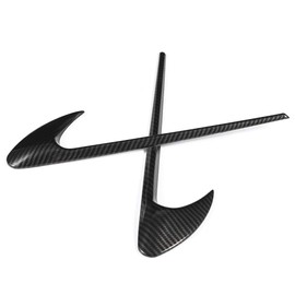 Car mudguard sticker, car mudguard trim, car mudguard, side slots, decoration, carbon fibre style, fits CES CLS class W205 W213