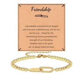 Friendship Bracelets BFF Gifts for Best Friend, Friendship Bestie Gifts for Women,Link Bracelet for Best Friend Mother Daughter,Matching Bracelets for Sister - (1Pcs)
