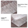 sourcing map Cable Storage Box with Compartments, Cable Organizer Transparent