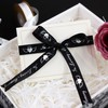 YERELO 10Yardx 2 Rolls Set Funeral Ribbon 2 Style Stain