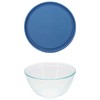 Pyrex (1 7402 6-Cup/1.5L Sculpted Glass Mixing Bowl and (1)