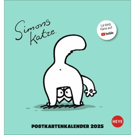 Simons Katze Postkartenkalender 2025: Der Katzen-Kalender für alle Fans von Simon's Cat. Ein Kalender mit Postkarten zum Sammeln und Verschicken mit ... frechen Samtpfote (Postkartenkalender Heye)