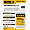 Dewalt Trimmer & Blade biodegradeable oil, 8 oz