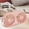 Double Fan USB Charging Fast Heat Dissipation 360° Rotation Double