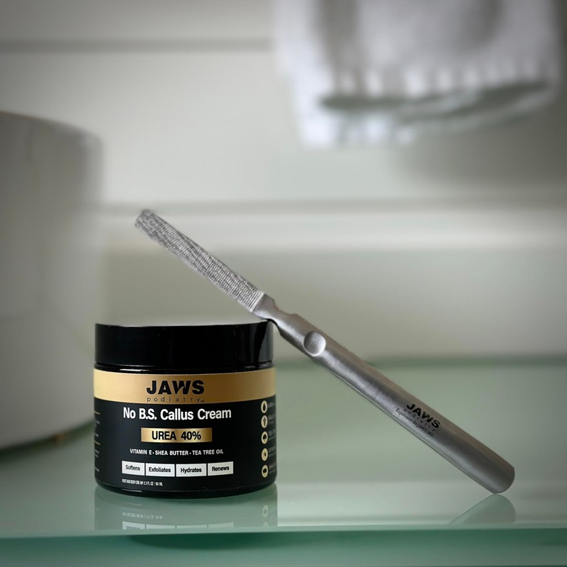 Jaws Podiatry Callus Grater, Surgical Grade Stainless Steel, Efficient Callus