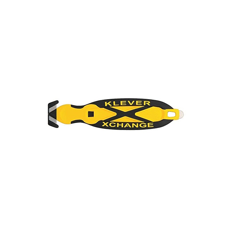 Klever Kutter Xchange Cutter, Box, Safety, Yellow, 12 Piece