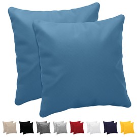 Dreamzie Pillowcases, 30 x 30 cm (Set of 2), 100% Jersey Cotton, 150 g/m², Blue, Resistant and Hypoallergenic