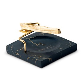 Marbling Resin Base Palo Santo Holder Removable Metal Holder for Palo Santo Sticks