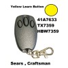 Craftsman Sears Craftsman 41a7633 Comp Garage Door Remote Works Only