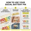 2 Pack of Social Battery Slider Pins | Creative Enamel