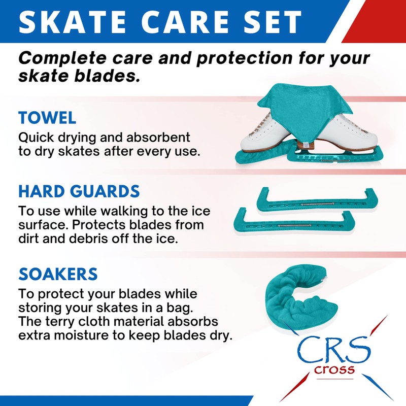 CRS Cross Skate Guards, Soakers & Towel Gift Set -