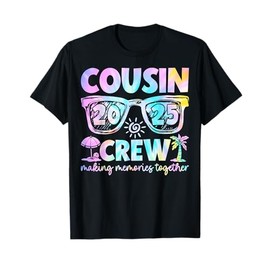 Cousin Crew 2025 Summer Vacation Beach Family Trip Matching T-Shirt