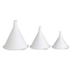 KitchenCraft KCFUNSET Plastic Funnel Set, White, 3 Piece